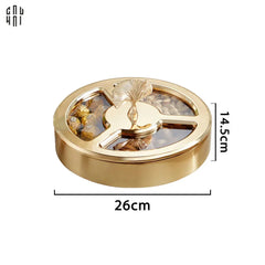 Hộp Bánh Mứt Lá Ngân Hạnh Ginkgo Lumière-Lọ kẹo Canister Bonbonnière-CẬU HAI HOME DECOR
