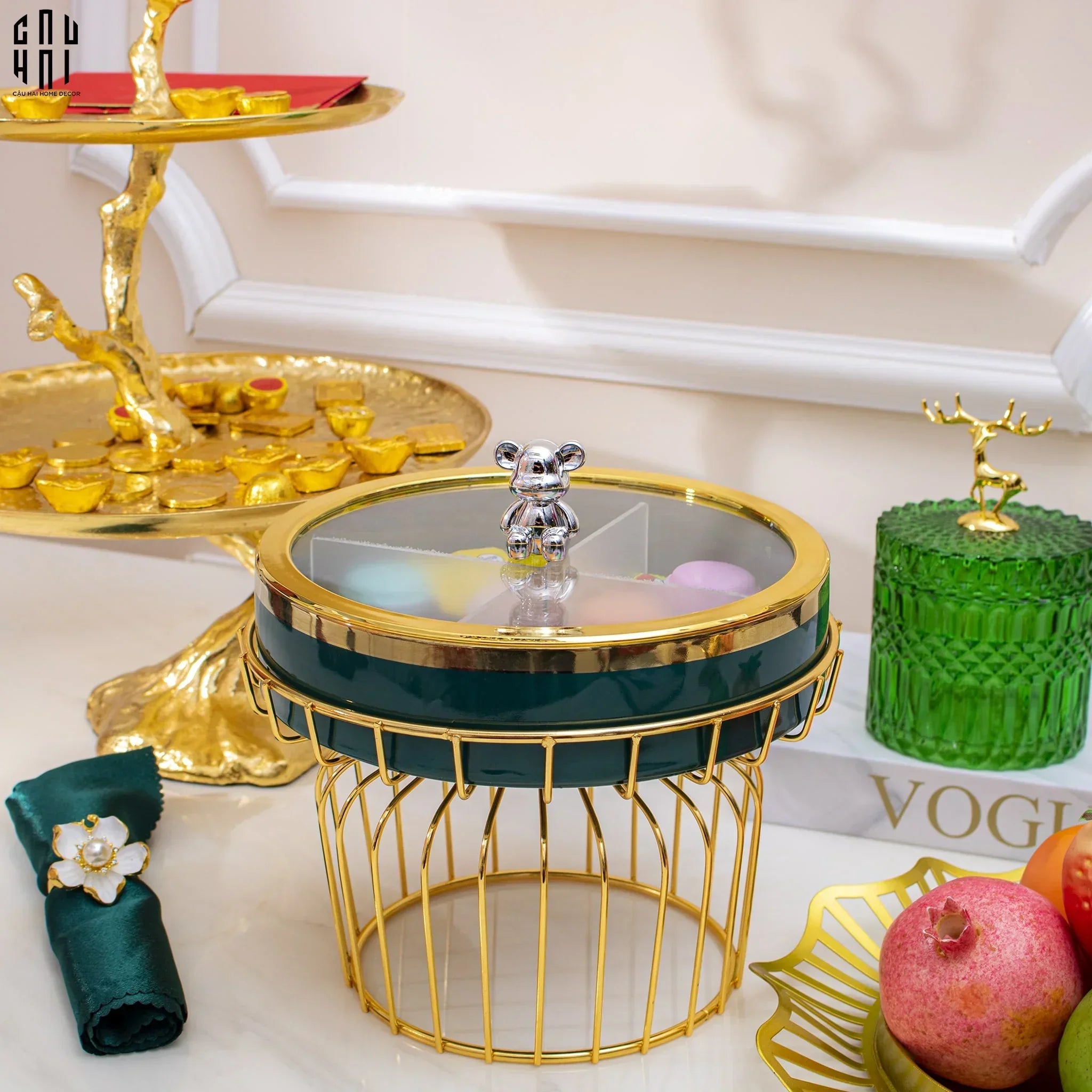 Hộp Bánh Mứt Sứ Tráng Men Alley Améthyste-CẬU HAI HOME DECOR