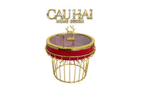 Hộp Bánh Mứt Sứ Tráng Men Alley Améthyste-Lọ kẹo Canister Bonbonnière-CẬU HAI HOME DECOR