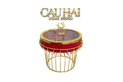 Hộp Bánh Mứt Sứ Tráng Men Alley Améthyste-Lọ kẹo Canister Bonbonnière-CẬU HAI HOME DECOR
