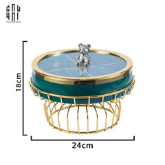 Hộp Bánh Mứt Sứ Tráng Men Alley Améthyste-Lọ kẹo Canister Bonbonnière-CẬU HAI HOME DECOR