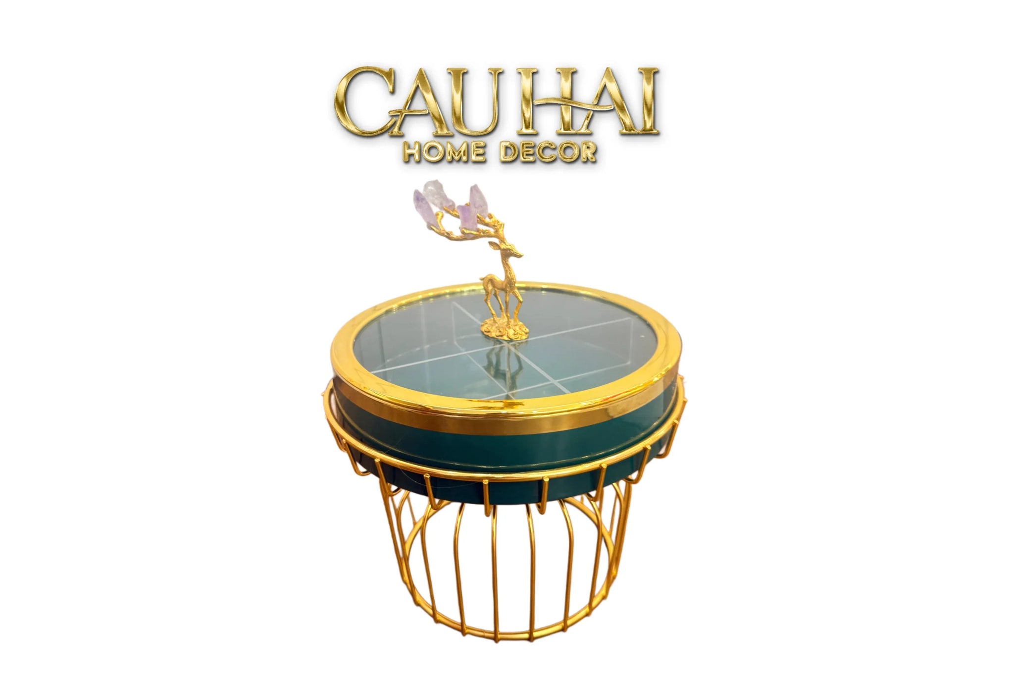 Hộp Bánh Mứt Sứ Tráng Men Alley Améthyste-Lọ kẹo Canister Bonbonnière-CẬU HAI HOME DECOR