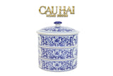 Hộp Bánh Mứt Tam Bảo Indochine Indigo Porcelain-Lọ kẹo Canister Bonbonnière-CẬU HAI HOME DECOR