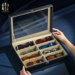 Hộp Da Đựng Kính Mát - Vue 8 Runway - 8 Slots-HỘP TRANG SỨC-CẬU HAI HOME DECOR