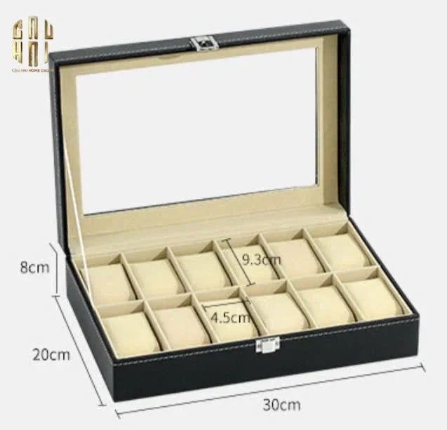 Hộp Đồng Hồ Da 12 L'Heure - 12 Slots-ĐỒNG HỒ-CẬU HAI HOME DECOR