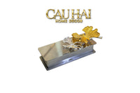 Hộp Đựng Tăm Chrome Papillon Goldleaf-HỘP TRANG SỨC-CẬU HAI HOME DECOR