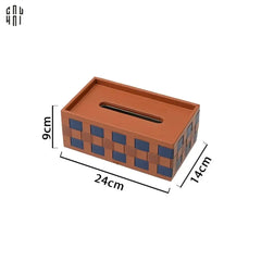 Hộp Khăn Giấy Da Auburn Ruban Leather Tissue Box-HỘP KHĂN GIẤY-CẬU HAI HOME DECOR