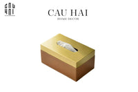 Hộp Khăn Giấy Da Cao Cấp Cognac-HỘP KHĂN GIẤY-CẬU HAI HOME DECOR