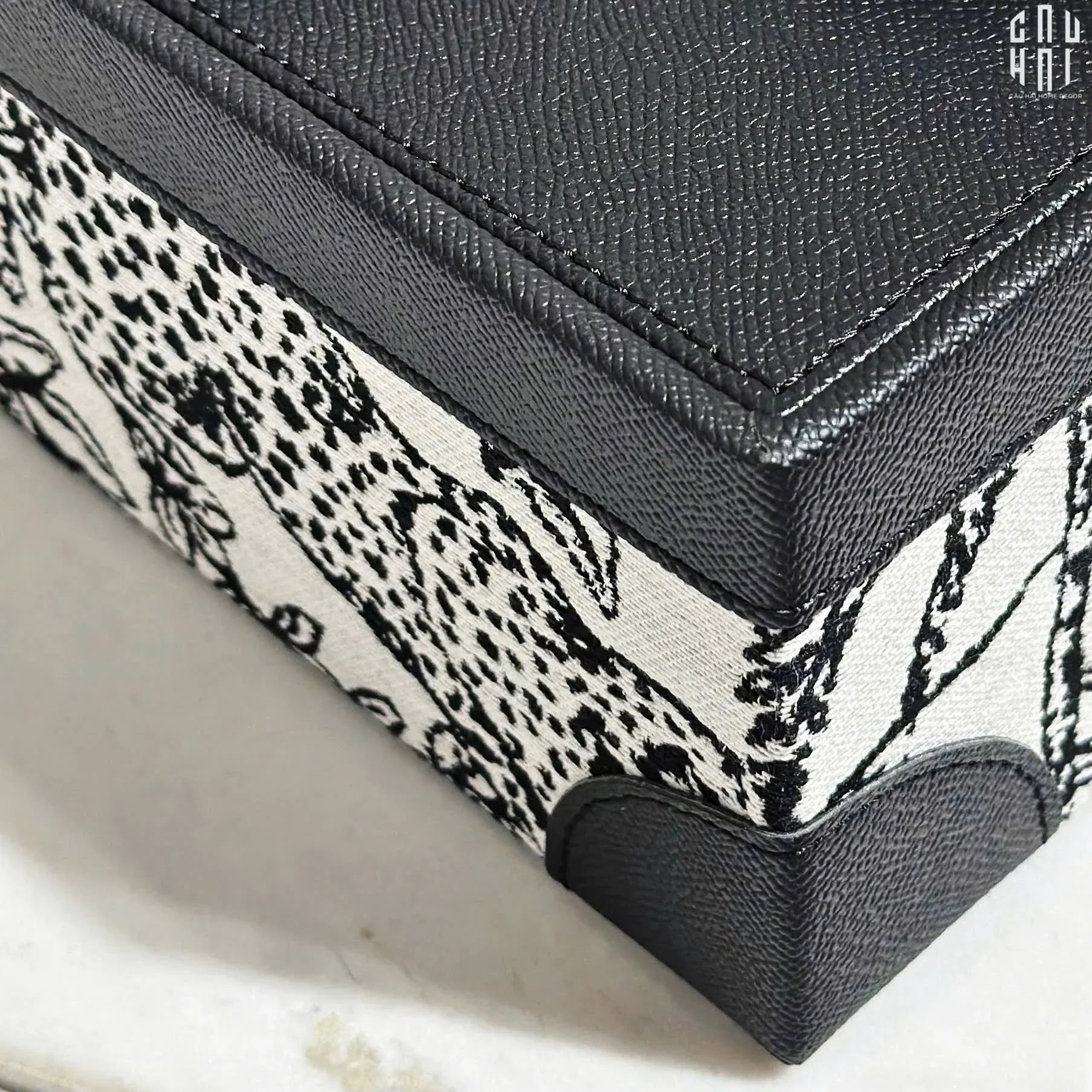 Hộp Khăn Giấy Da Handy Jungle Toile D.O-HỘP KHĂN GIẤY-CẬU HAI HOME DECOR