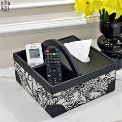 Hộp Khăn Giấy Da Handy Jungle Toile D.O-CẬU HAI HOME DECOR