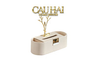 Hộp Khăn Giấy Da L'Atelier Elite Pearl Celine Alley Antler Tissue Holders-HỘP KHĂN GIẤY-CẬU HAI HOME DECOR