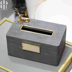 Hộp Khăn Giấy Da Lux Leather Villain-HỘP KHĂN GIẤY-CẬU HAI HOME DECOR