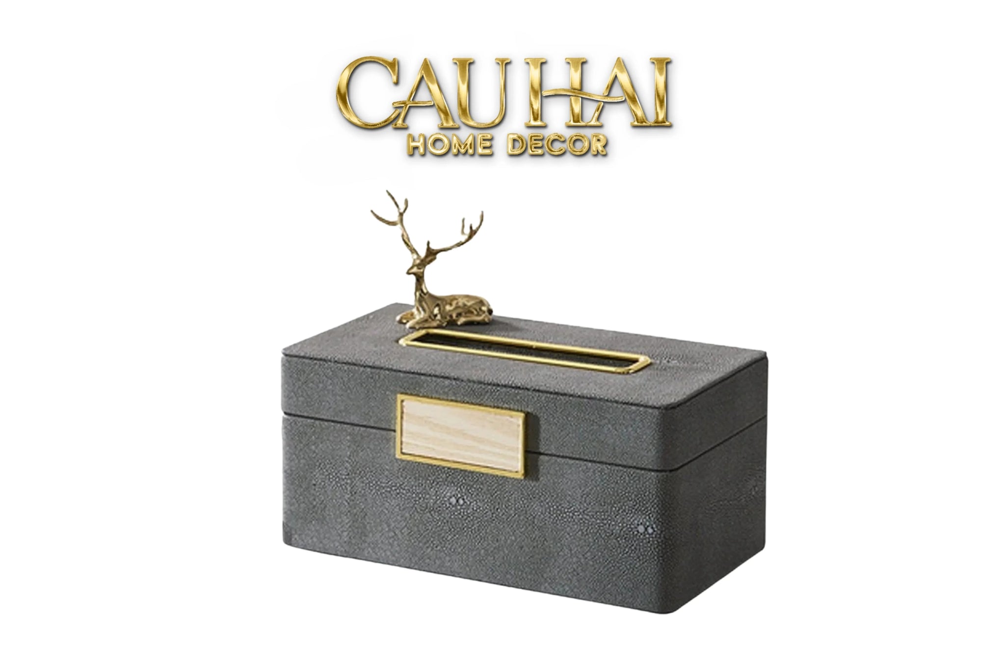 Hộp Khăn Giấy Da Lux Leather Villain-HỘP KHĂN GIẤY-CẬU HAI HOME DECOR