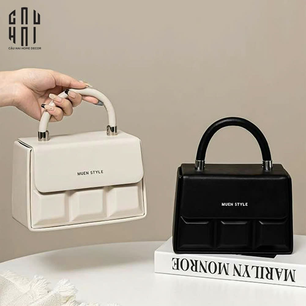 Hộp Khăn Giấy Da Savoir "La Damme Iconique" Lady Bag-HỘP KHĂN GIẤY-CẬU HAI HOME DECOR