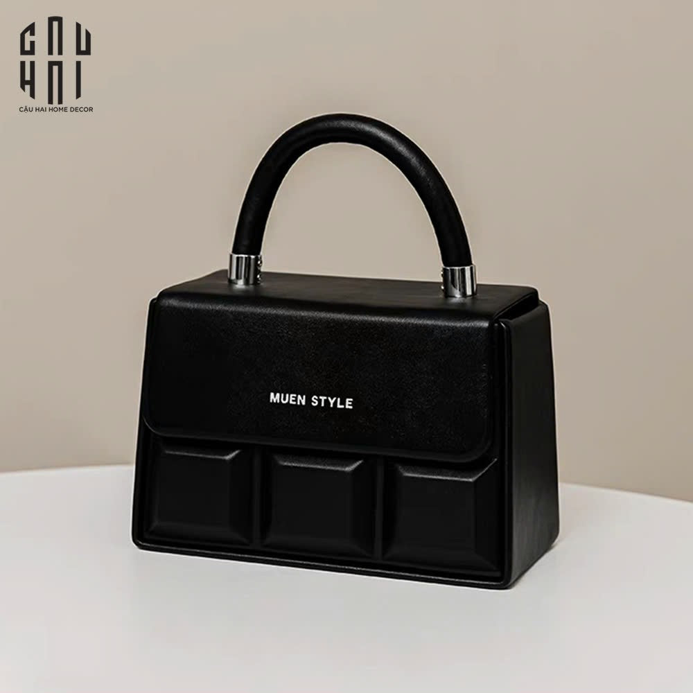 Hộp Khăn Giấy Da Savoir "La Damme Iconique" Lady Bag-HỘP KHĂN GIẤY-CẬU HAI HOME DECOR
