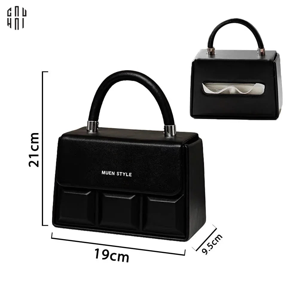 Hộp Khăn Giấy Da Savoir "La Damme Iconique" Lady Bag-HỘP KHĂN GIẤY-CẬU HAI HOME DECOR