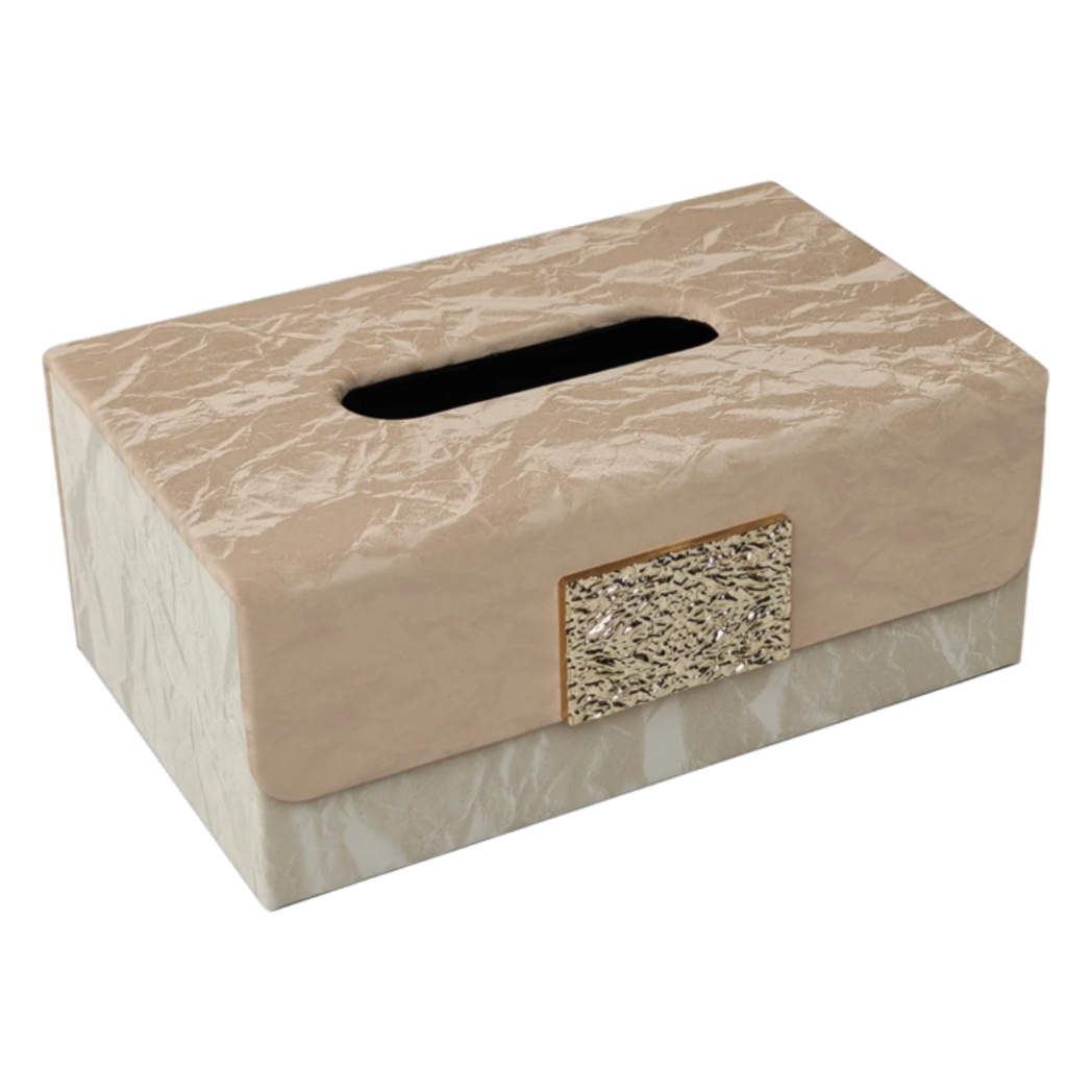 Hộp Khăn Giấy Marble Éclat Champagne 24*16*10