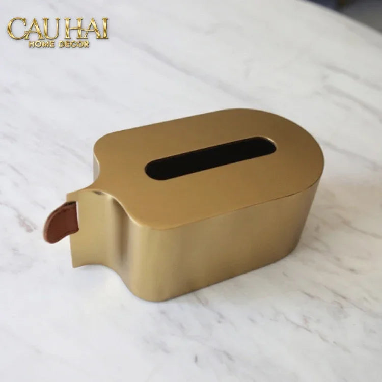 Hộp Khăn Giấy Metalic Veil D’Or Tissue Holder-HỘP KHĂN GIẤY-CẬU HAI HOME DECOR