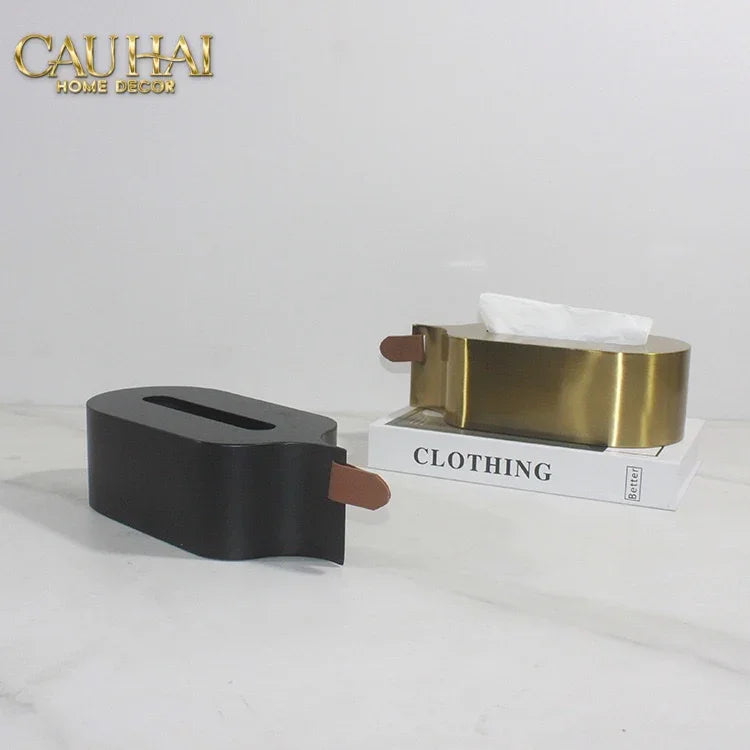 Hộp Khăn Giấy Metalic Veil D’Or Tissue Holder-HỘP KHĂN GIẤY-CẬU HAI HOME DECOR