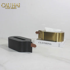 Hộp Khăn Giấy Metalic Veil D’Or Tissue Holder-HỘP KHĂN GIẤY-CẬU HAI HOME DECOR