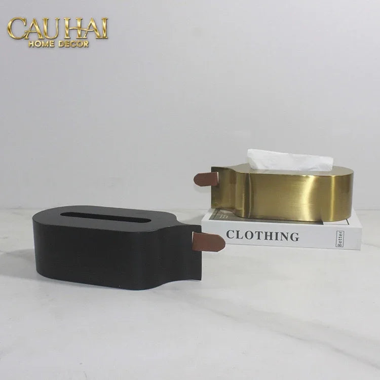 Hộp Khăn Giấy Metalic Veil D’Or Tissue Holder-HỘP KHĂN GIẤY-CẬU HAI HOME DECOR