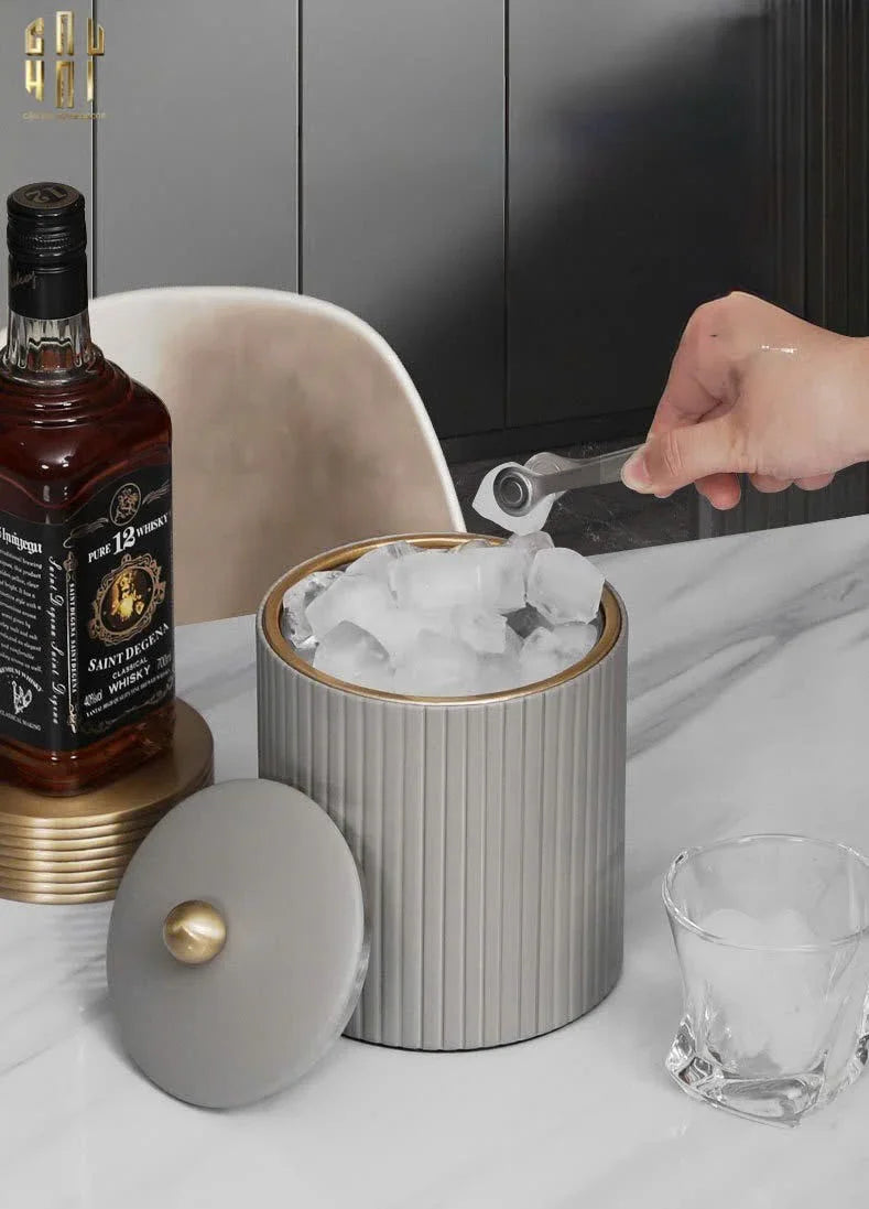 Hộp Kim Loại Bọc Da Luxe Leather - Vermouth-HỘP TRANG SỨC-CẬU HAI HOME DECOR