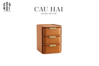 Hộp Lưu Trữ Da Pu Alexander 3 Tầng-HỘP TRANG SỨC-CẬU HAI HOME DECOR