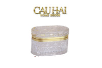 Hộp Pha Lê Cannage D'Or Éclat Diamant Facetté-HỘP TRANG SỨC-CẬU HAI HOME DECOR