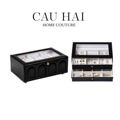 Hộp Trang Sức Da Elegance Faubourg Fw25-HỘP TRANG SỨC-CẬU HAI HOME DECOR