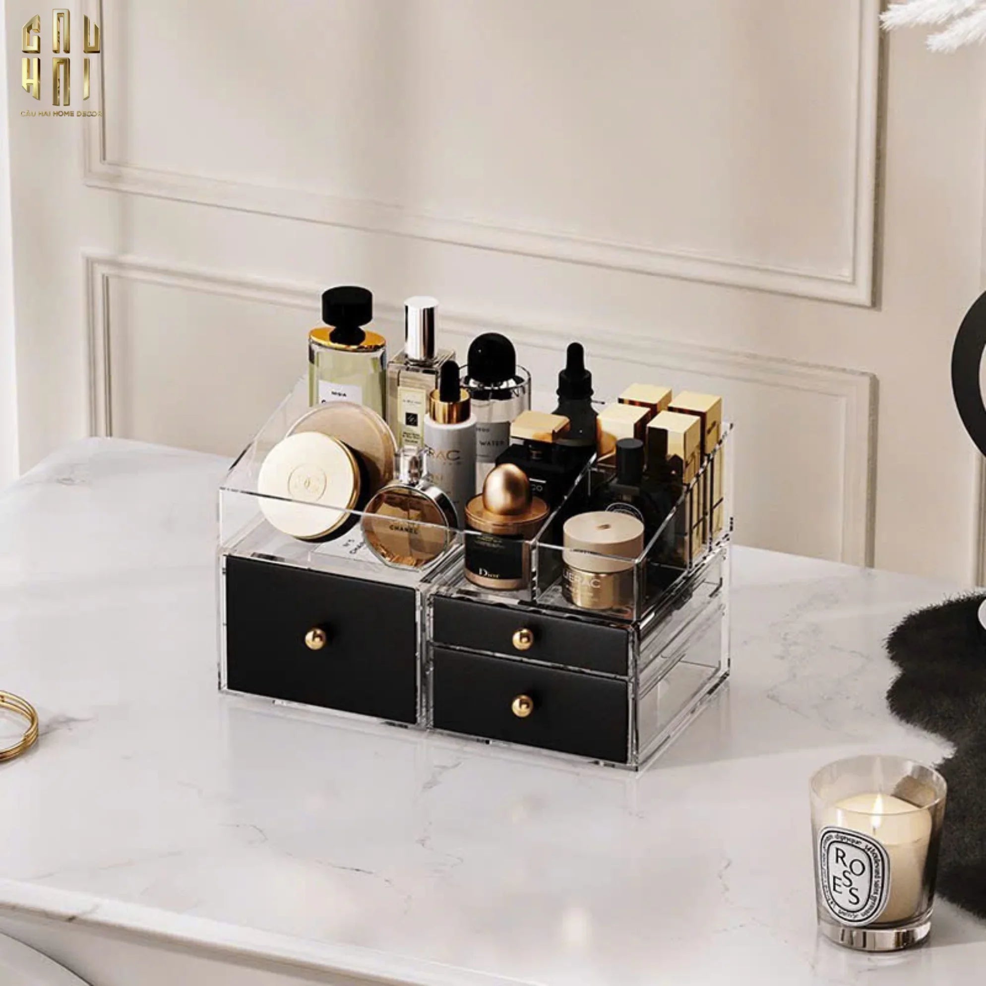 Hộp Trang Sức Da Elegance Faubourg Fw25-HỘP TRANG SỨC-CẬU HAI HOME DECOR