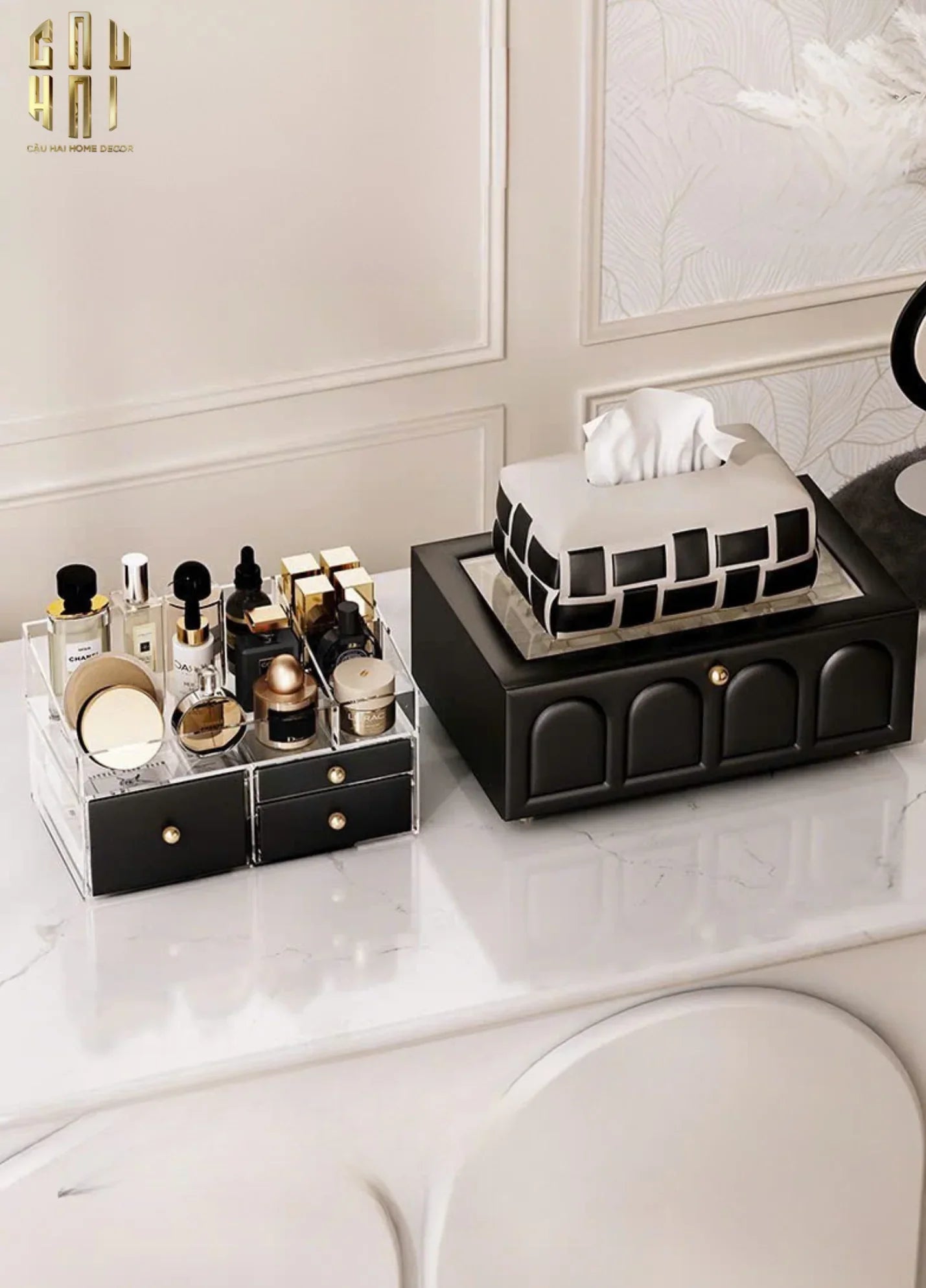 Hộp Trang Sức Da Elegance Faubourg Fw25-HỘP TRANG SỨC-CẬU HAI HOME DECOR