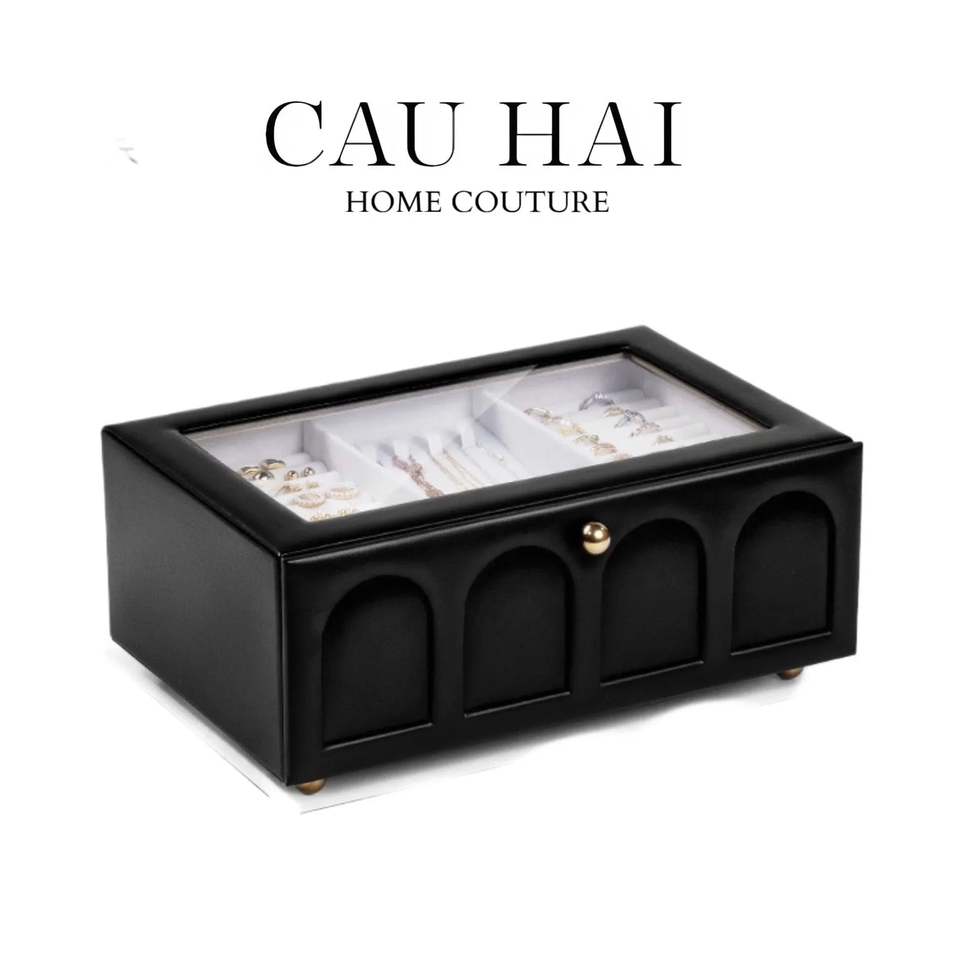 Hộp Trang Sức Da Elegance Faubourg Fw25-HỘP TRANG SỨC-CẬU HAI HOME DECOR
