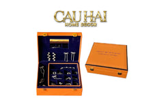 Hộp Trang Sức Da Màu Cam Biểu Tượng Lux Leather H-Signature-TƯỢNG TRANG TRÍ-CẬU HAI HOME DECOR