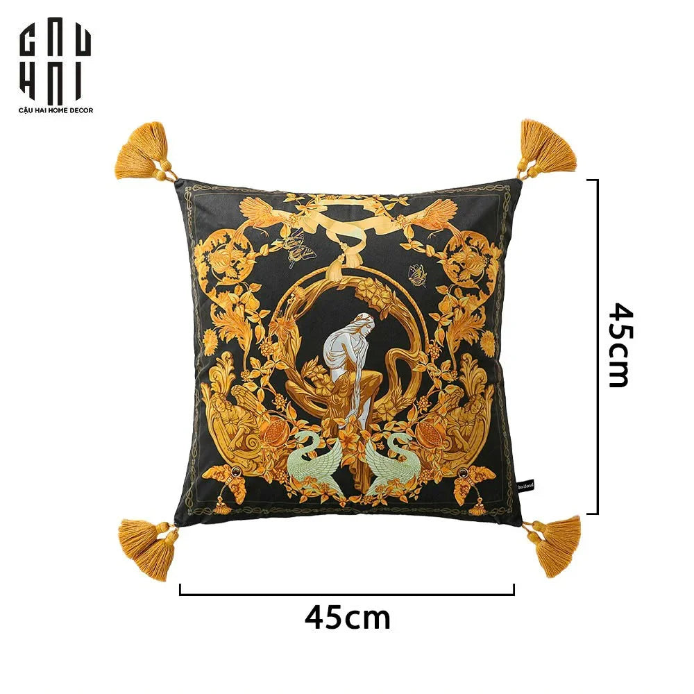 Imperial Signature - Vỏ Gối Nhung Acanthus Royale 45.-VỎ GỐI-CẬU HAI HOME DECOR