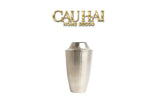 Indira Maison Couture - Bình Hoa Hợp Kim Metalic Platinum Fluted Silhouette Vase 17x6.9x30-BÌNH HOA-CẬU HAI HOME DECOR