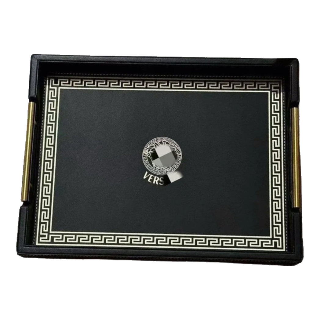 Maison Couture - Lux Leather Rectangular Tray 30x40 vs. Savoir Medusa Atélier