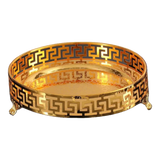 Khay Tròn Babylon Persian Greek Key D25-KHAY TRANG TRÍ-CẬU HAI HOME DECOR-CẬU HAI HOME DECOR