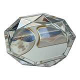 Haute Folie - Khay Gương Tròn Diamond Facetté Platinum Éclat Decoratives Trays D34-KHAY TRANG TRÍ-Đối tác tại Trung Quốc theo từng đơn đặt hàng-CẬU HAI HOME DECOR