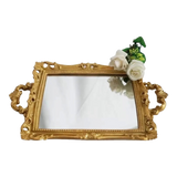 Maison Couture - Khay Gương Chữ Nhật V Class Barocco Frame Rectangular Trays Size 38-KHAY TRANG TRÍ-Đối tác tại Trung Quốc theo từng đơn đặt hàng-CẬU HAI HOME DECOR