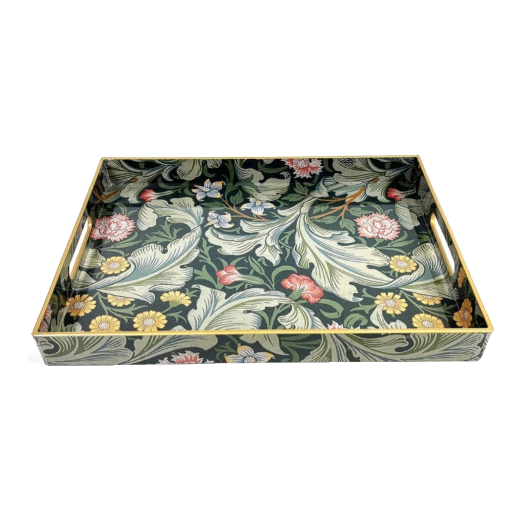 Khay Acrylic Chữ Nhật Folklore Forest Baroque Decorative Trays 30X40