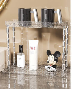 Kệ 2 Tầng Acrylic Runway Module Black Cannage-KỆ TRANG TRÍ-CẬU HAI HOME DECOR