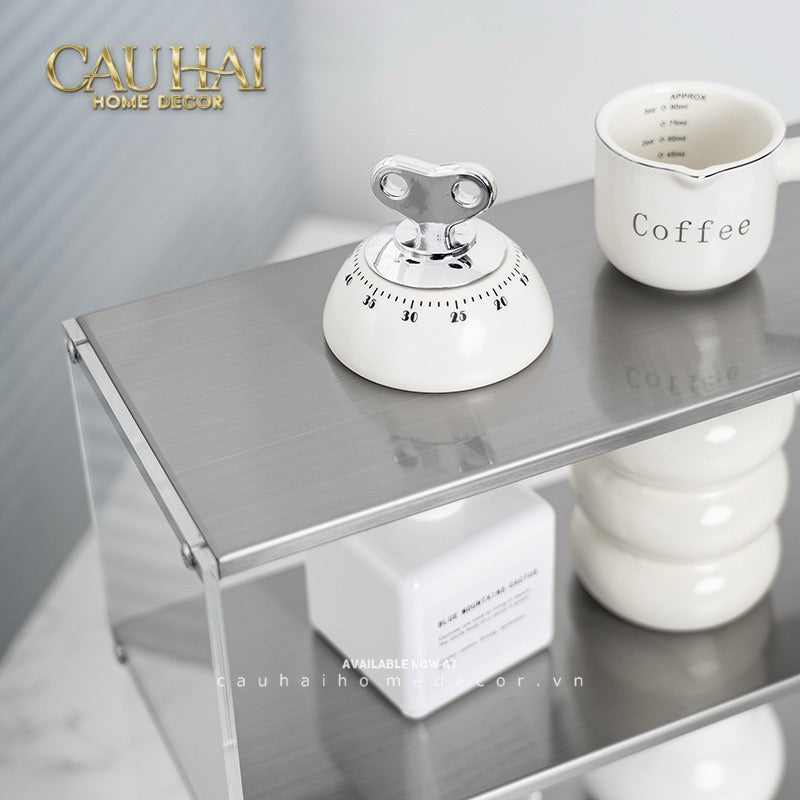 Kệ Acrylic 4 Tầng Metal Velvet Shelf Tiered Organizer 38x13.6x43-KỆ TRANG TRÍ-CẬU HAI HOME DECOR-CẬU HAI HOME DECOR