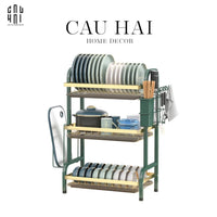 Kệ Chén Dĩa 3 Tầng Golden Mama-SET CHÉN DĨA-CẬU HAI HOME DECOR