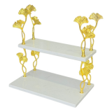 Kệ Đá Marble 2 Tầng Ginkgo Atelier D’Or-CẬU HAI HOME DECOR-CẬU HAI HOME DECOR