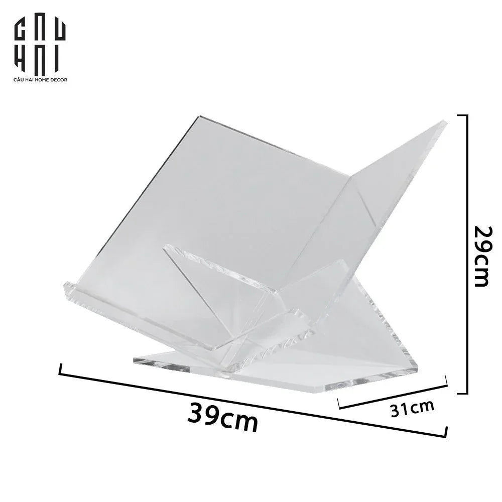 Kệ Giá Đỡ Sách Trang Trí Acrylic Wisdom Minimalism Book Stand 39x31x19-KỆ TRANG TRÍ-CẬU HAI HOME DECOR