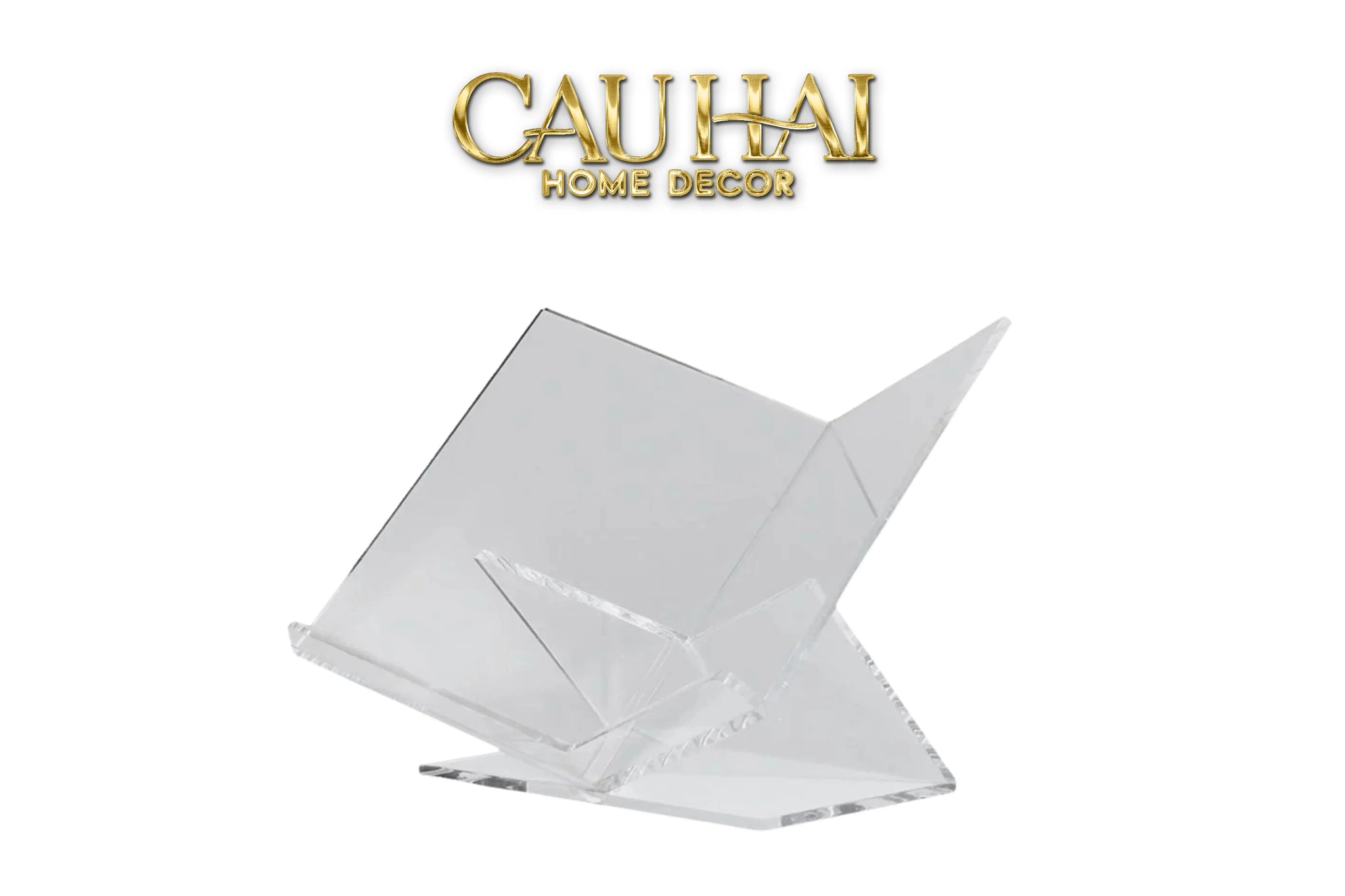 Kệ Giá Đỡ Sách Trang Trí Acrylic Wisdom Minimalism Book Stand 39x31x19-KỆ TRANG TRÍ-CẬU HAI HOME DECOR