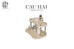 Kệ Mỹ Phẩm 2 Tầng Silver Spakling-KỆ TRANG TRÍ-CẬU HAI HOME DECOR