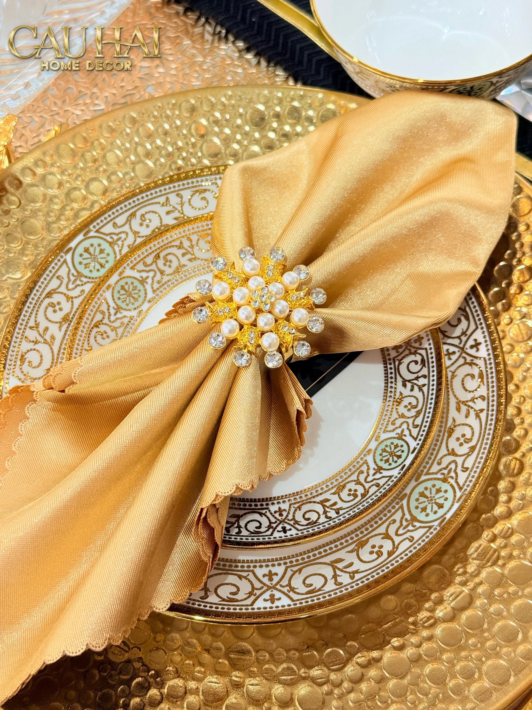 Khăn Ăn Lumière Dorée Napkin-KHĂN ĂN-CẬU HAI HOME DECOR