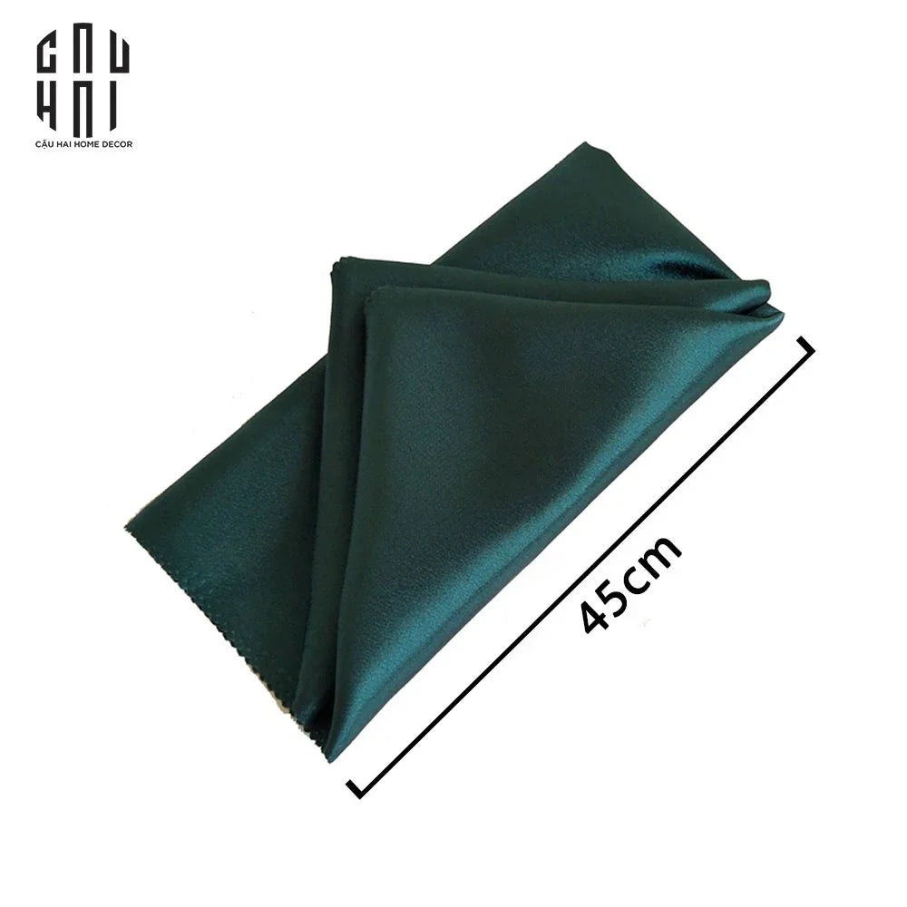 Khăn Ăn - Silk Napkin Emerald-KHĂN ĂN-CẬU HAI HOME DECOR