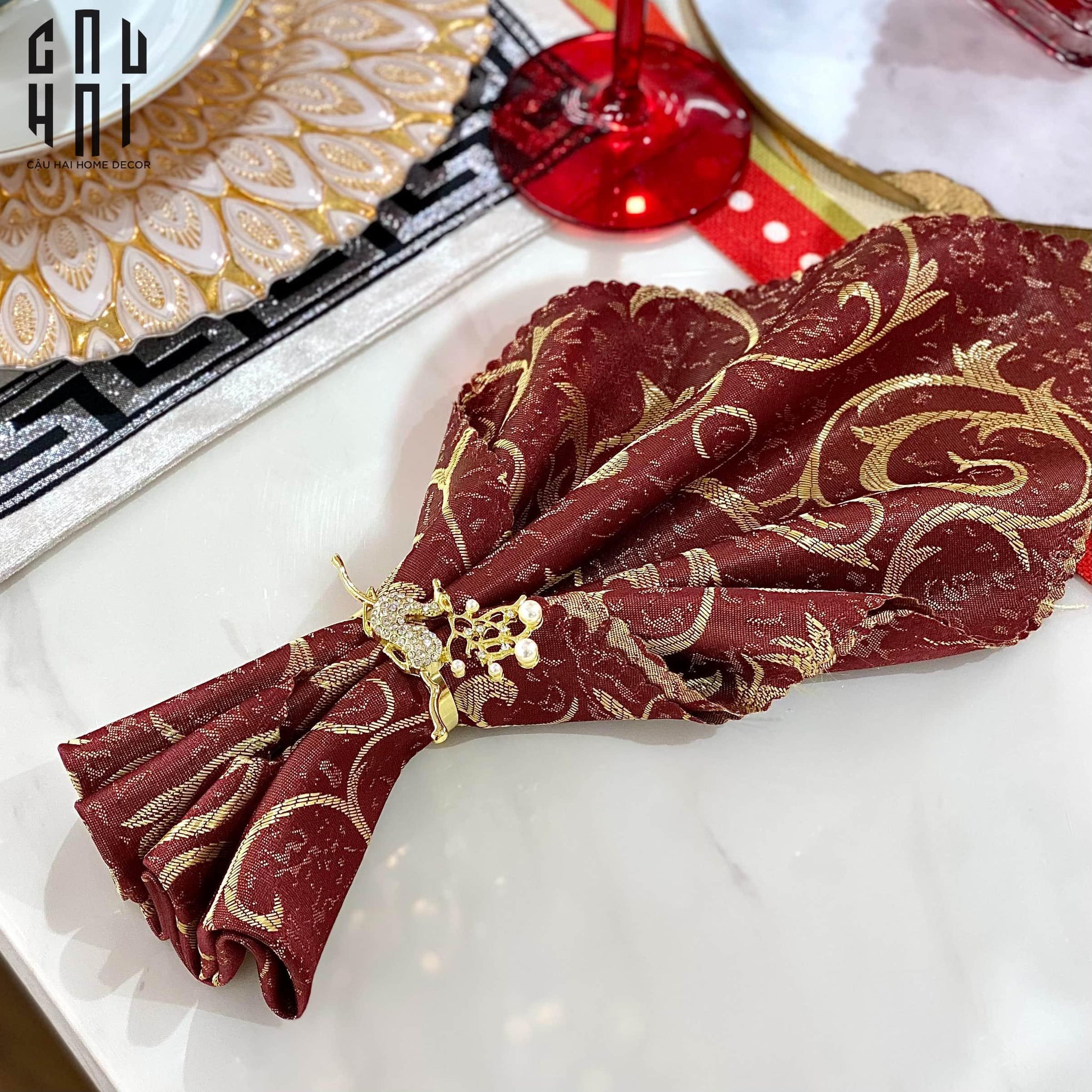 Khăn Ăn - Silk Napkin Sophie-KHĂN ĂN-CẬU HAI HOME DECOR